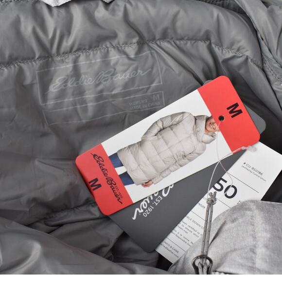 Eddie Bauer Women's CirrusLite Down Parka – Gray (Medium) - Picture 4 of 4